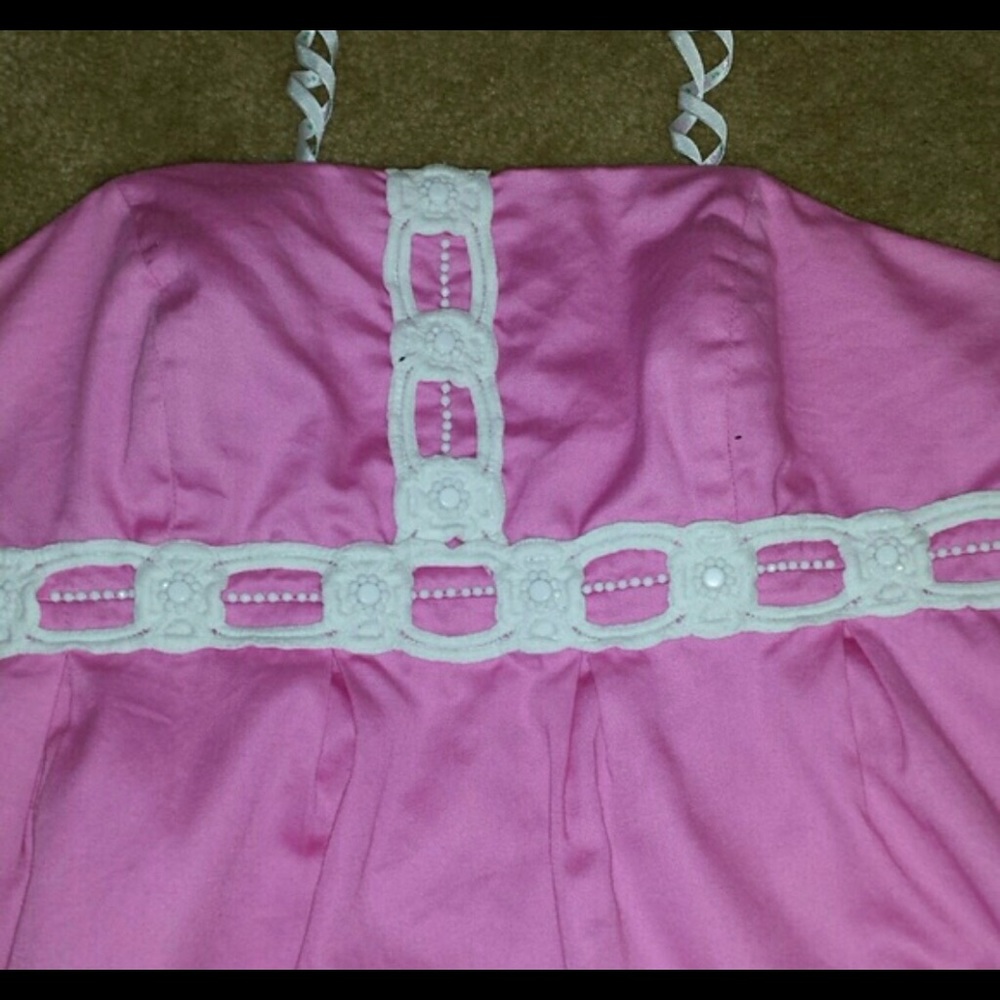 Lilly P pink strapless dress